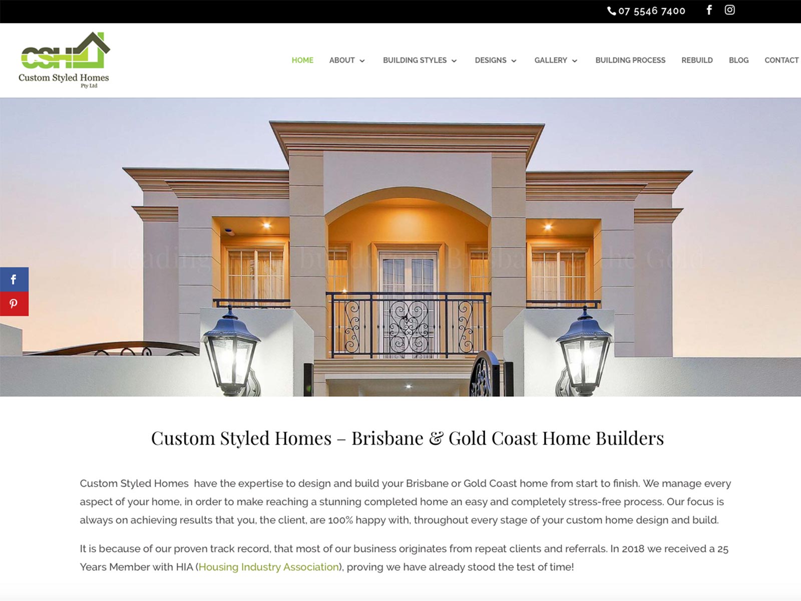 Custom Styled Homes - Web Development by GN Designs Brisbane